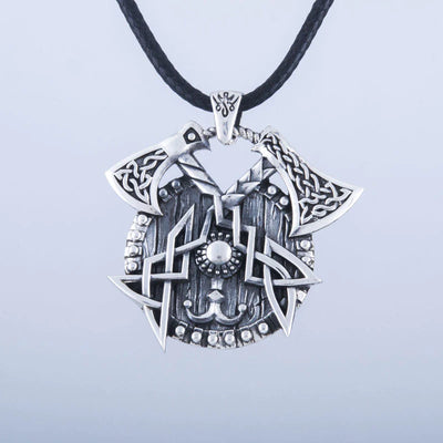 Shield Necklace (Silver) - Viking Heritage Store
