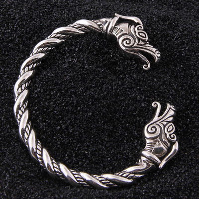 Silver Dragon Arm Ring - Viking Heritage Store