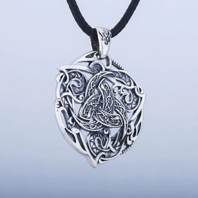 Triple Horn Necklace (Silver) - Viking Heritage Store