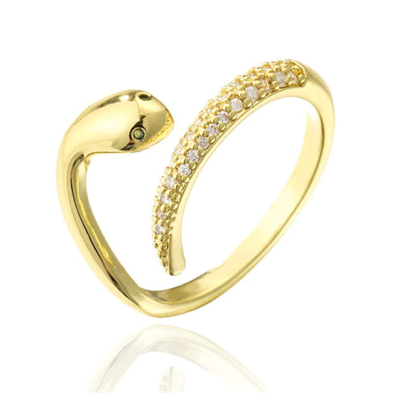 Snake Gold Ring - Viking Heritage Store