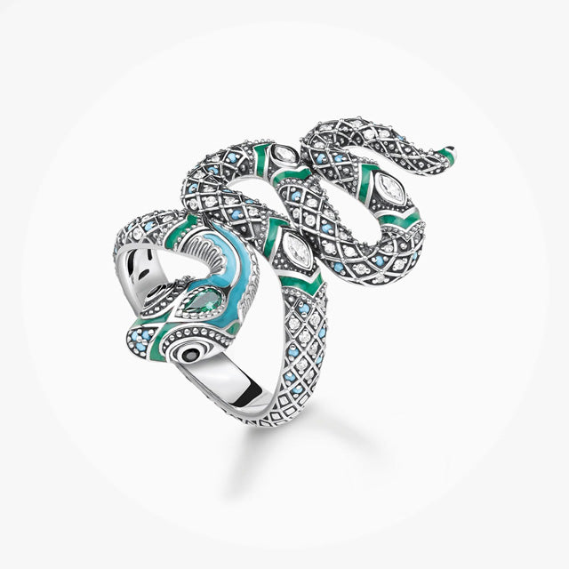 Snake Ring Silver Womens - Viking Heritage Store