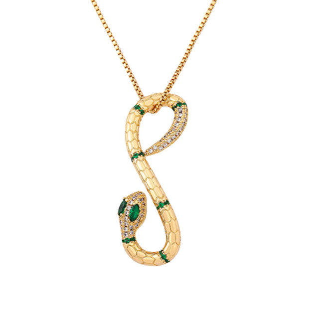 Snake Style Gold Necklace - Viking Heritage Store