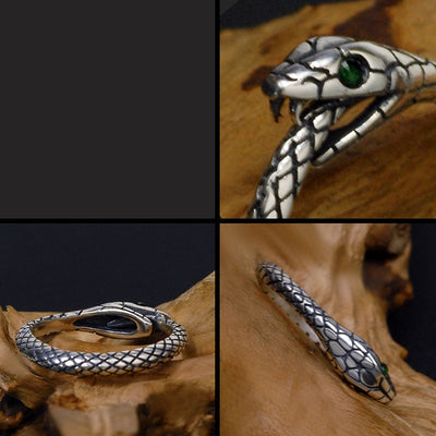 Silver Ouroboros Ring - Viking Heritage Store
