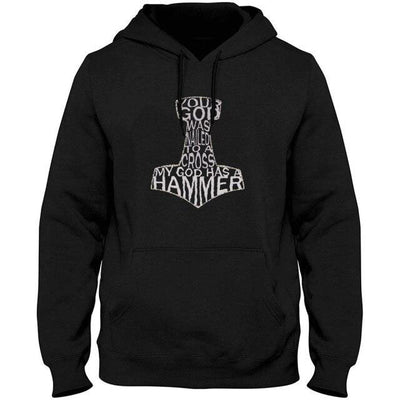 Thor's Hammer Hoodie - Viking Heritage Store