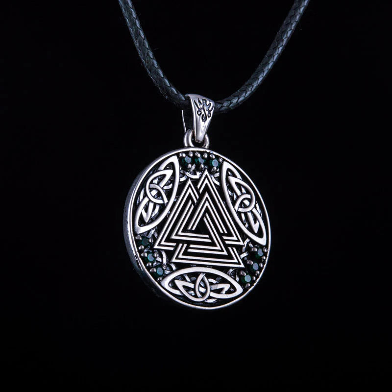 Valknut Necklace (Silver) - Viking Heritage Store