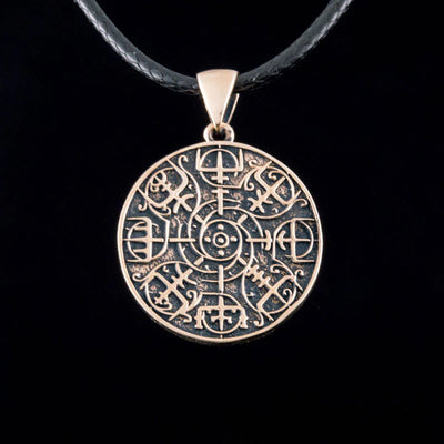 Vegvisir Necklace (Bronze) - Viking Heritage Store