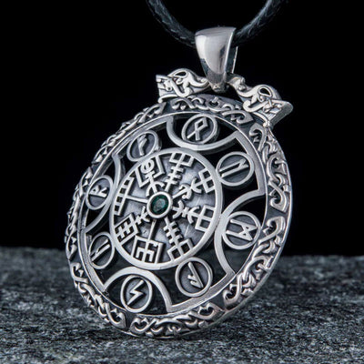 Vegvisir Necklace (Silver) - Viking Heritage Store