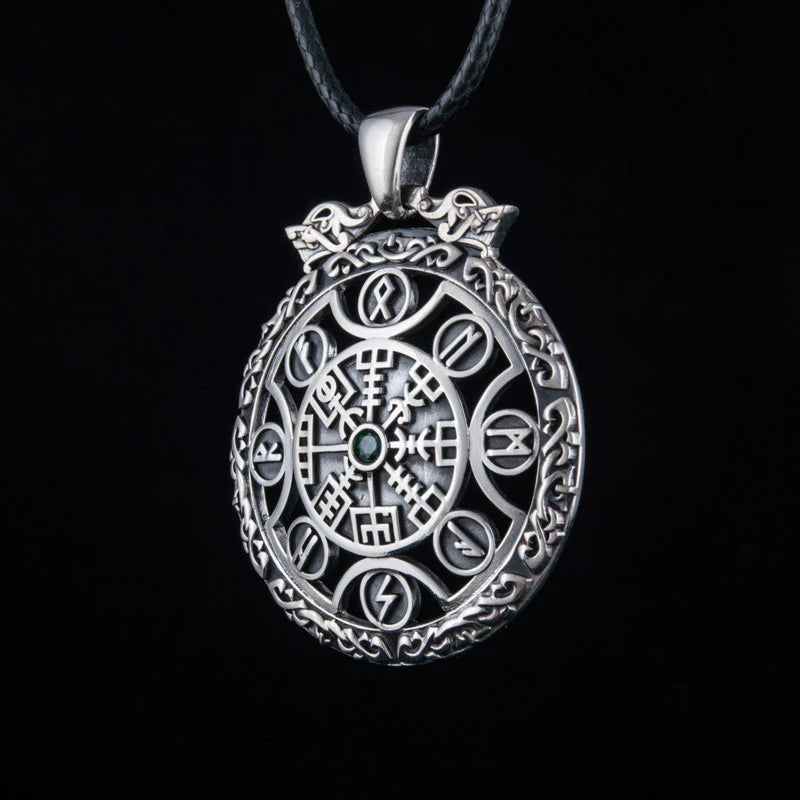 Vegvisir Necklace (Silver) - Viking Heritage Store