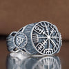 Vegvisir Ring (Silver) - Viking Heritage Store
