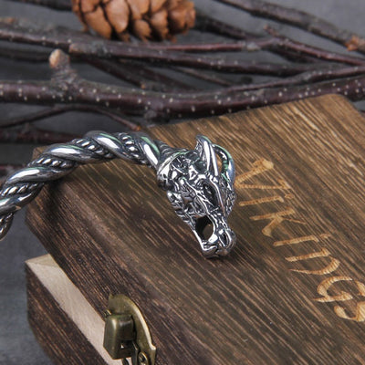 Dragon Head Arm Ring - Viking Heritage Store
