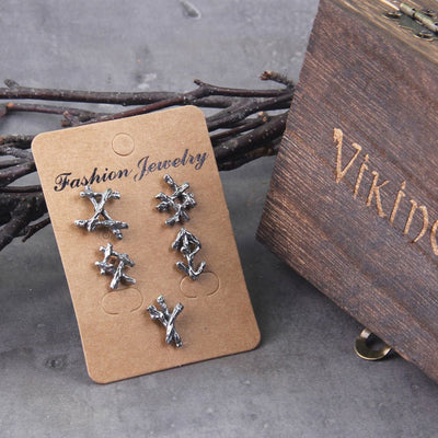 5pcs Viking Runes Earring for Men - Viking Heritage Store