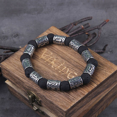 Runes Bead Bracelet - Viking Heritage Store