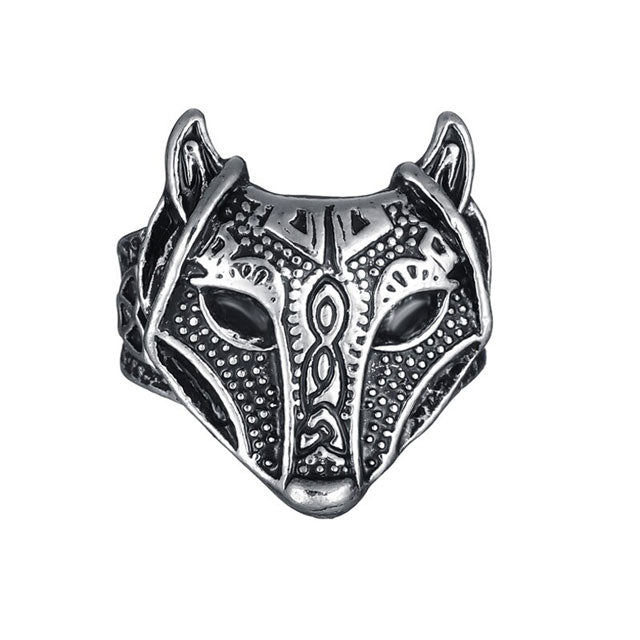 Wolf Head Ring - Viking Heritage Store